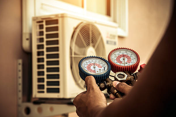 Professional Hvac technician working in Orland, IN